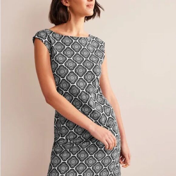 NWT Boden Sleeveless Jersey Shift Navy blue Dress size 2 NEW - Picture 5 of 6